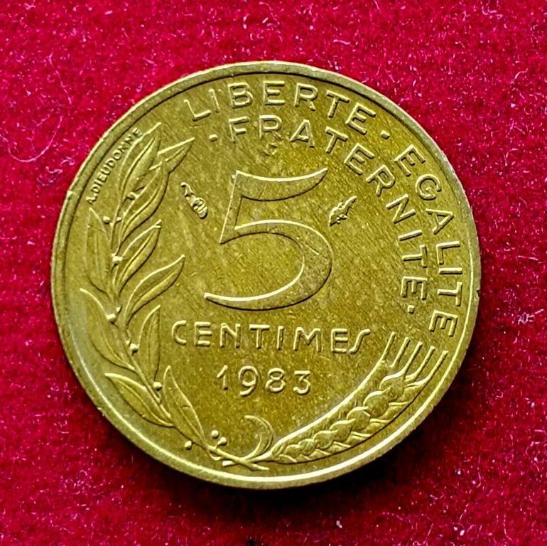 France 5 Centimes 1983 Coin