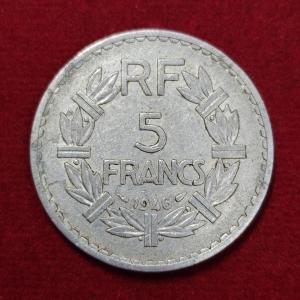 France 5 Francs 1946 Coin