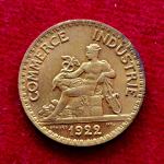 France 50 Centimes Chambers of Commerce 1922 Coin