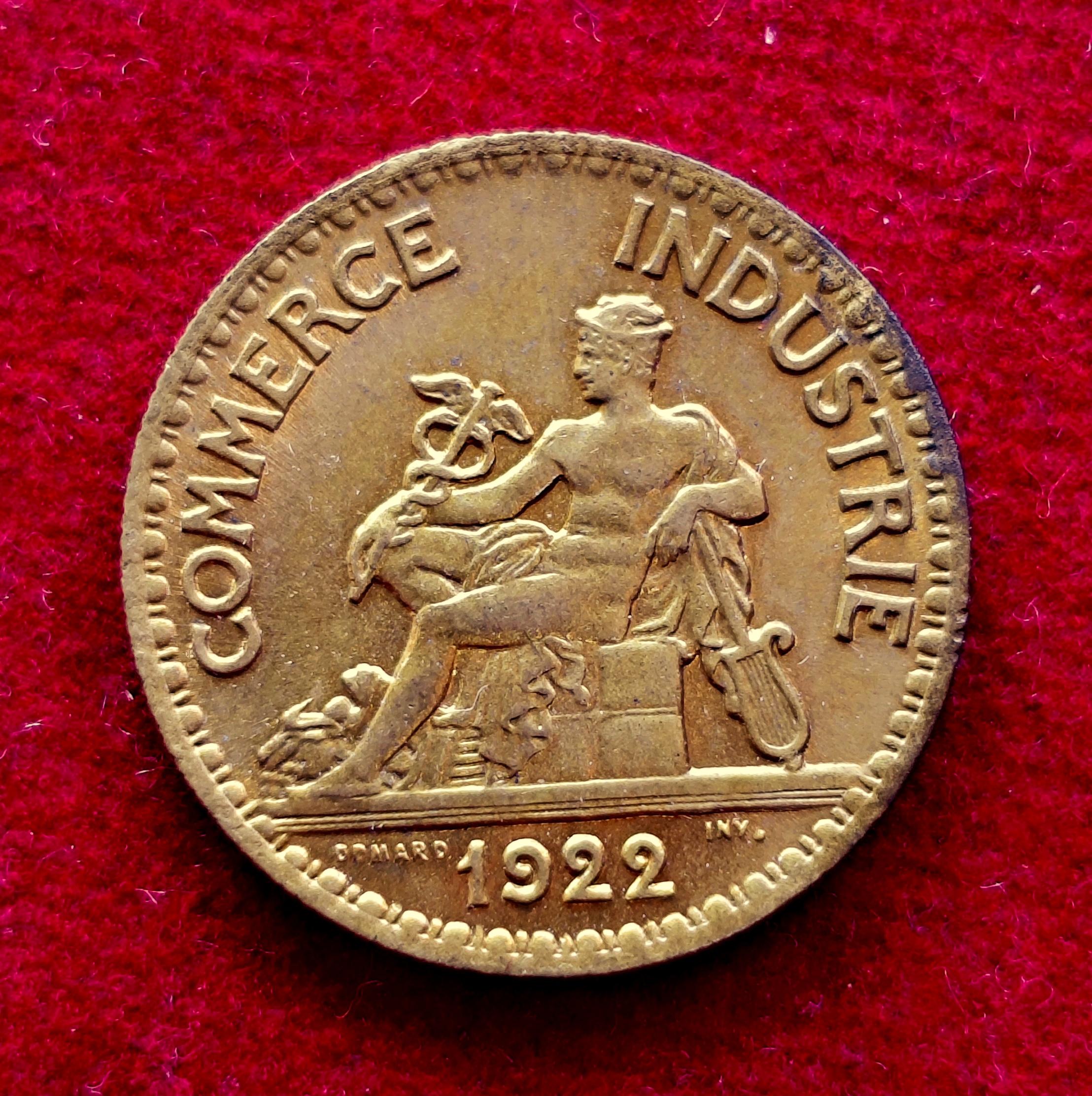 France 50 Centimes Chambers of Commerce 1922 Coin