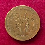 French West Africa 25 Francs 1956 Coin