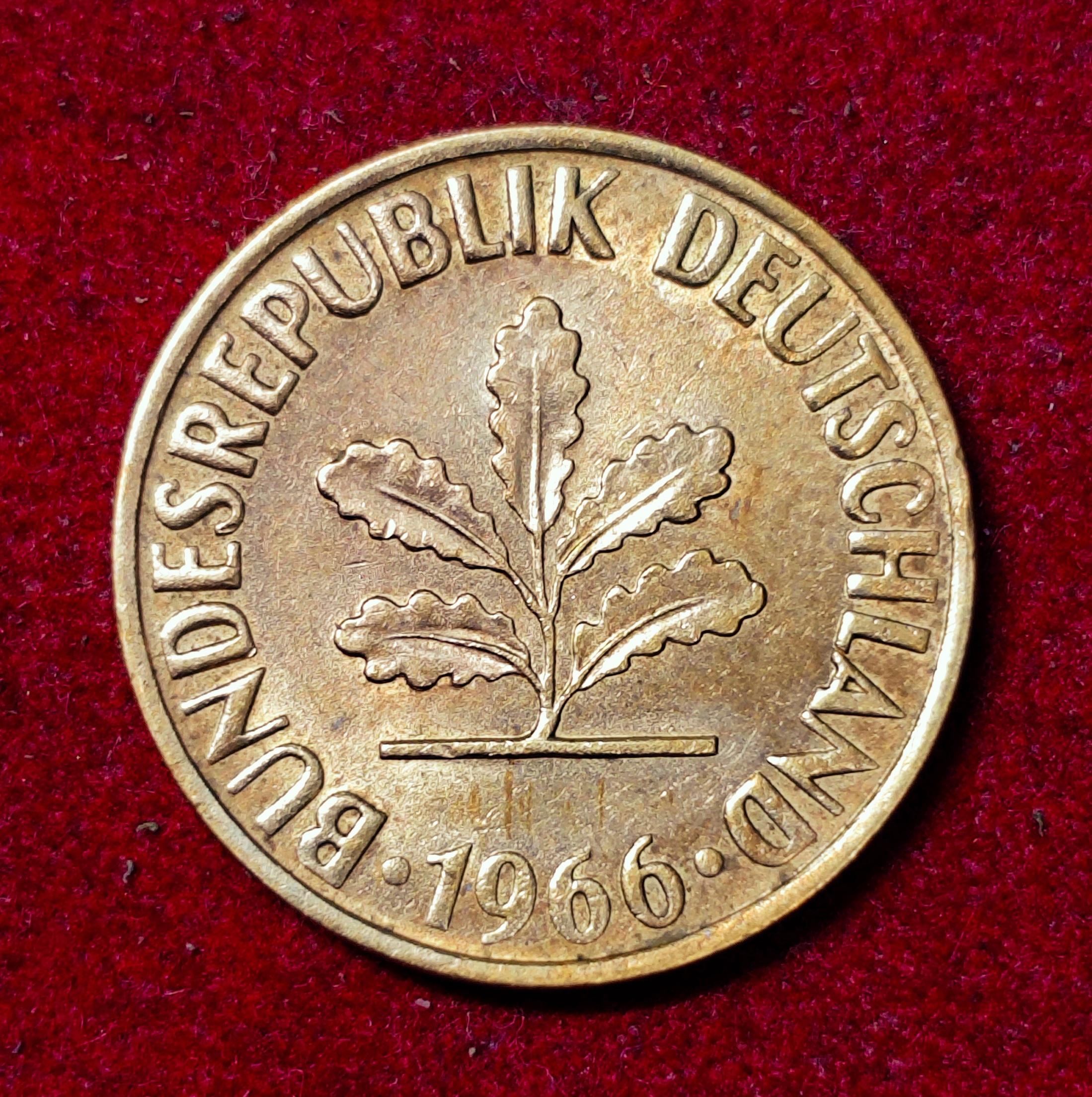 Germany 2 Pfennig 1966 Coin