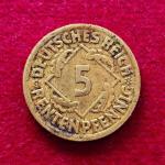 Germany 5 Reichspfennig 1924 Coin