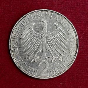 Germany, Federal Republic of 2 Deutsche Mark Max Planck 1947 Commemorative Coin