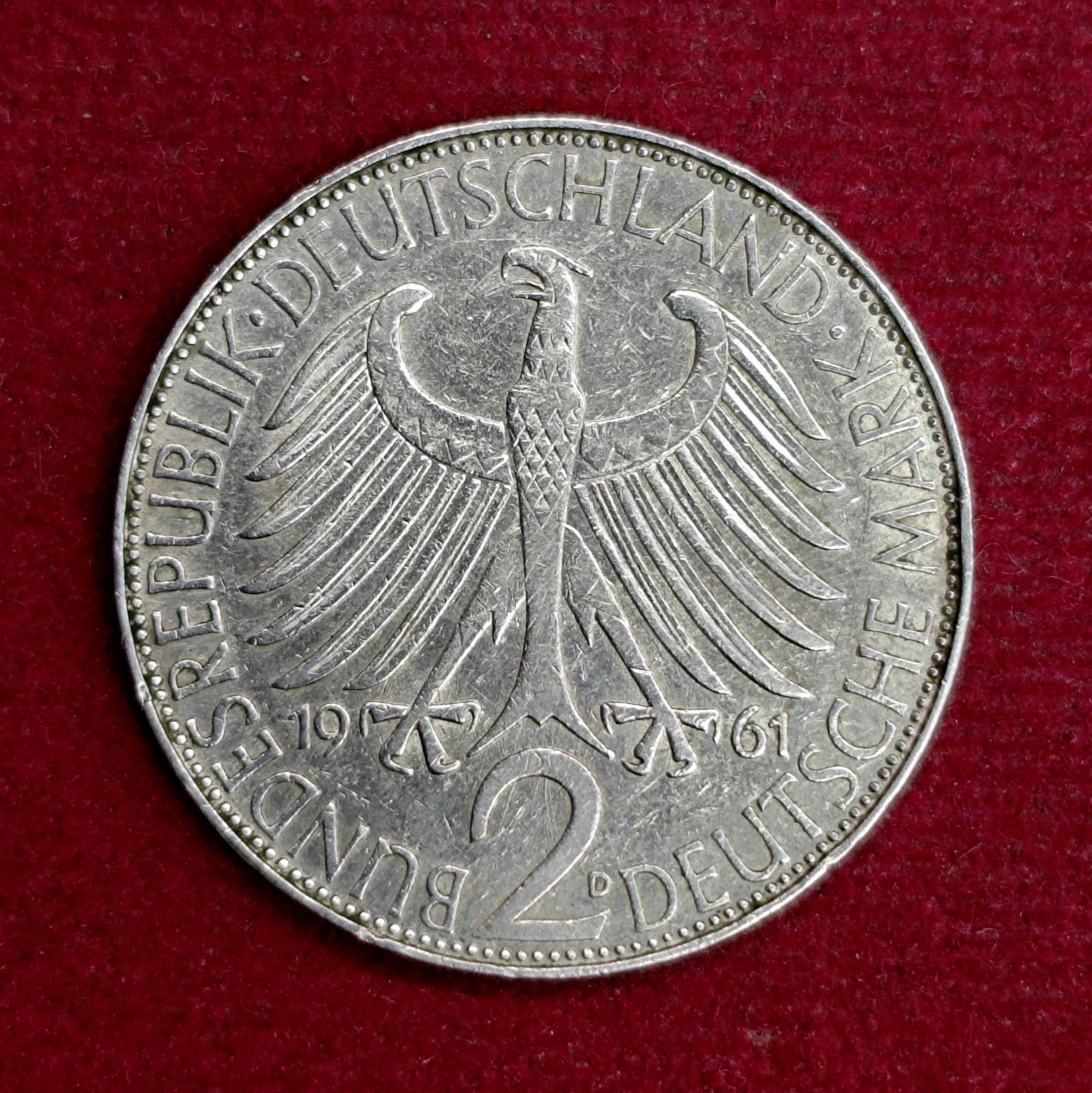 Germany, Federal Republic of 2 Deutsche Mark Max Planck 1947 Commemorative Coin