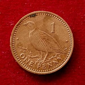 Gibraltar 1 Penny - Elizabeth II 1990 Coin