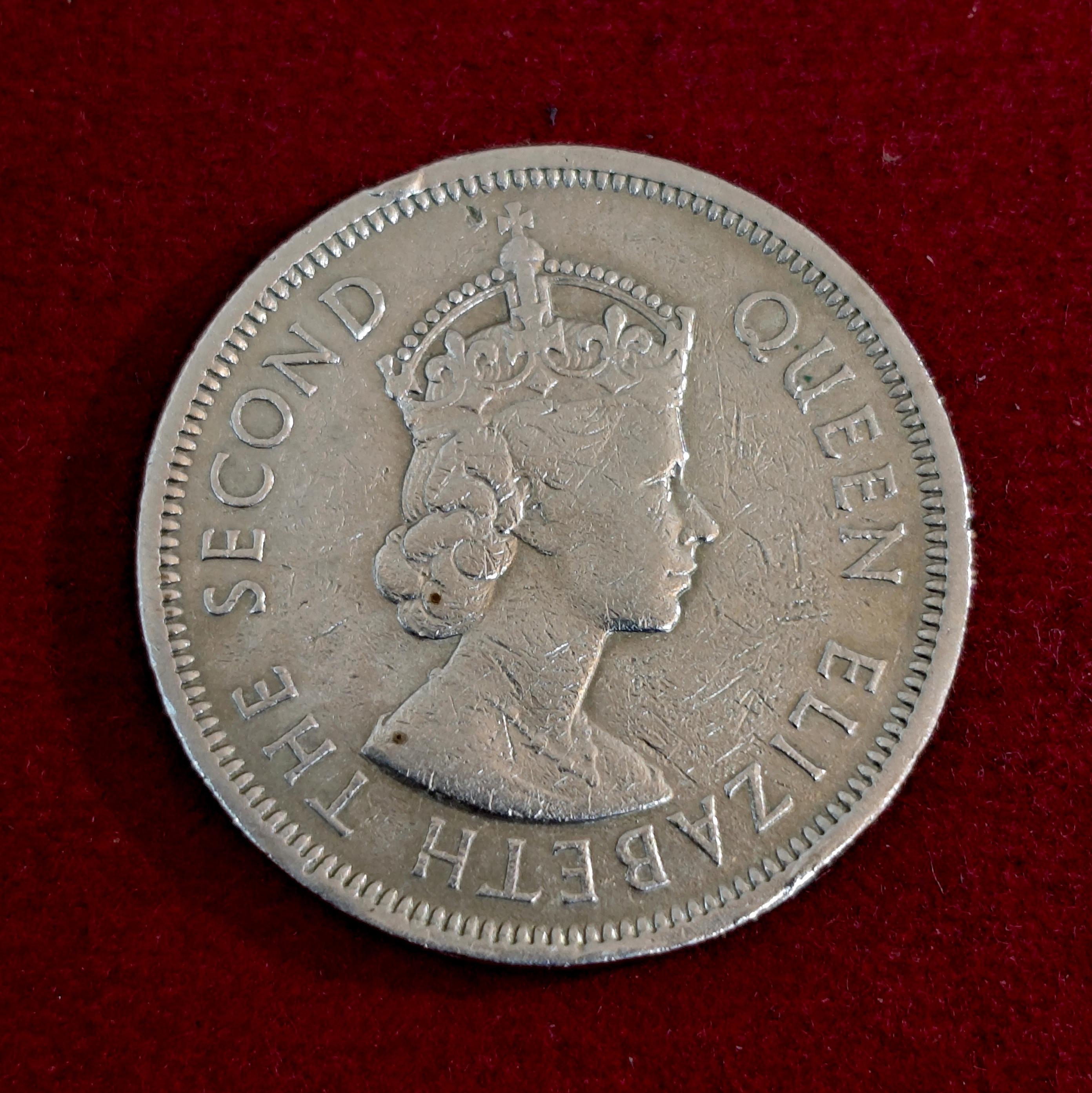 Hong Kong 1 Dollar - Elizabeth II 1960 Coin