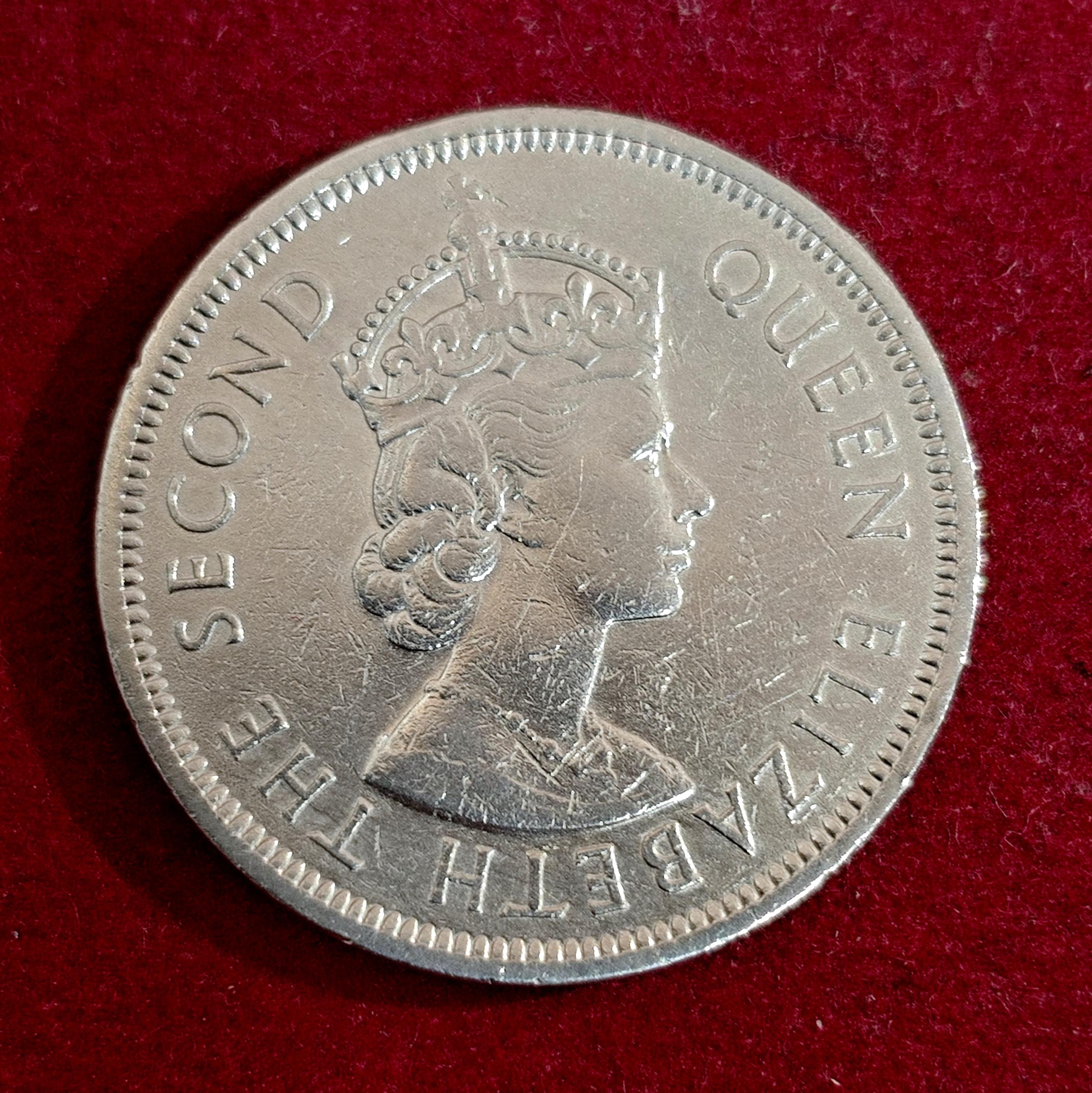 Hong Kong 1 Dollar - Elizabeth II 1960 Coin