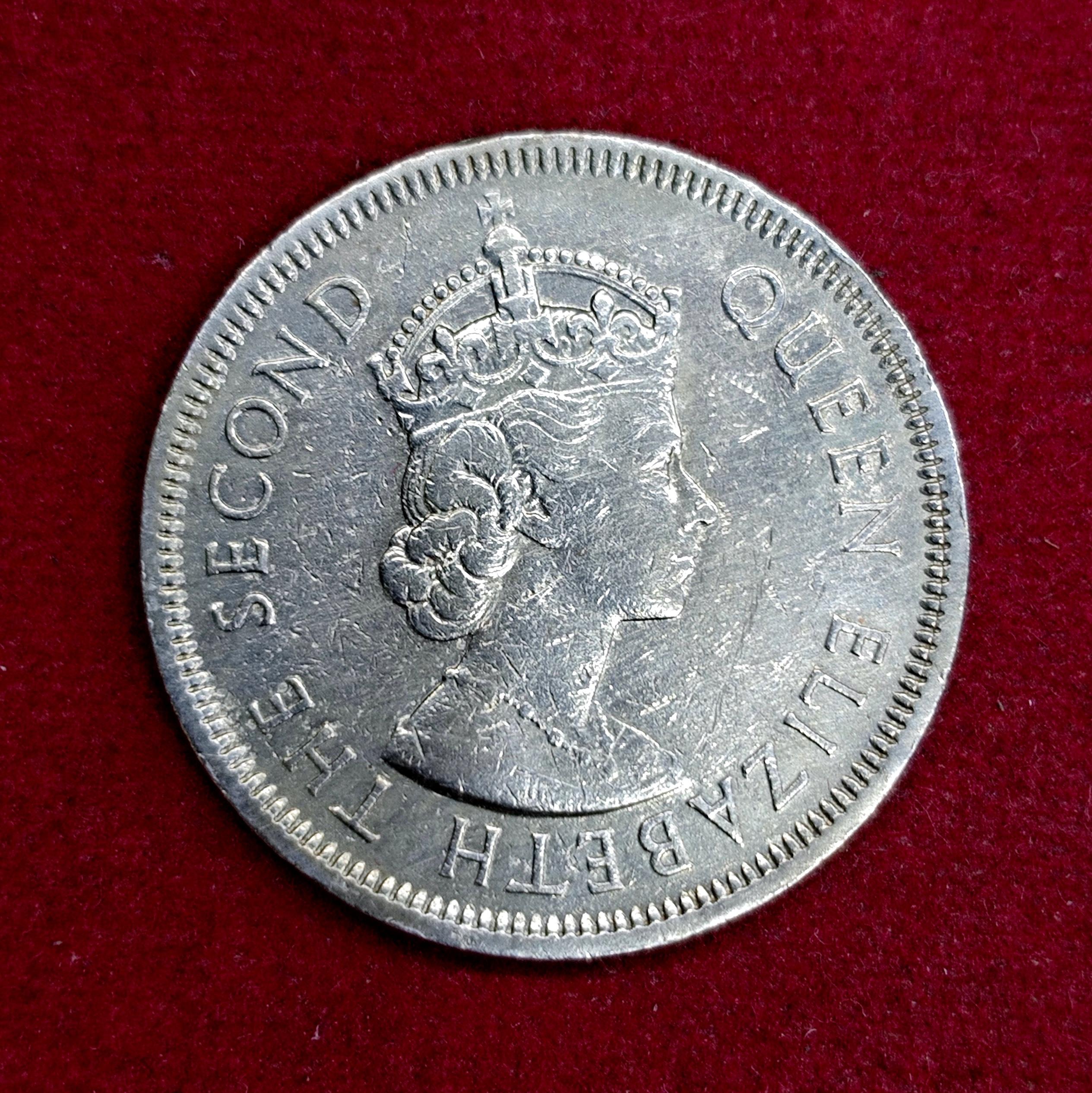 Hong Kong 1 Dollar - Elizabeth II 1960 Coin