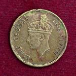 Hong Kong 10 Cents George VI 1950 Coin