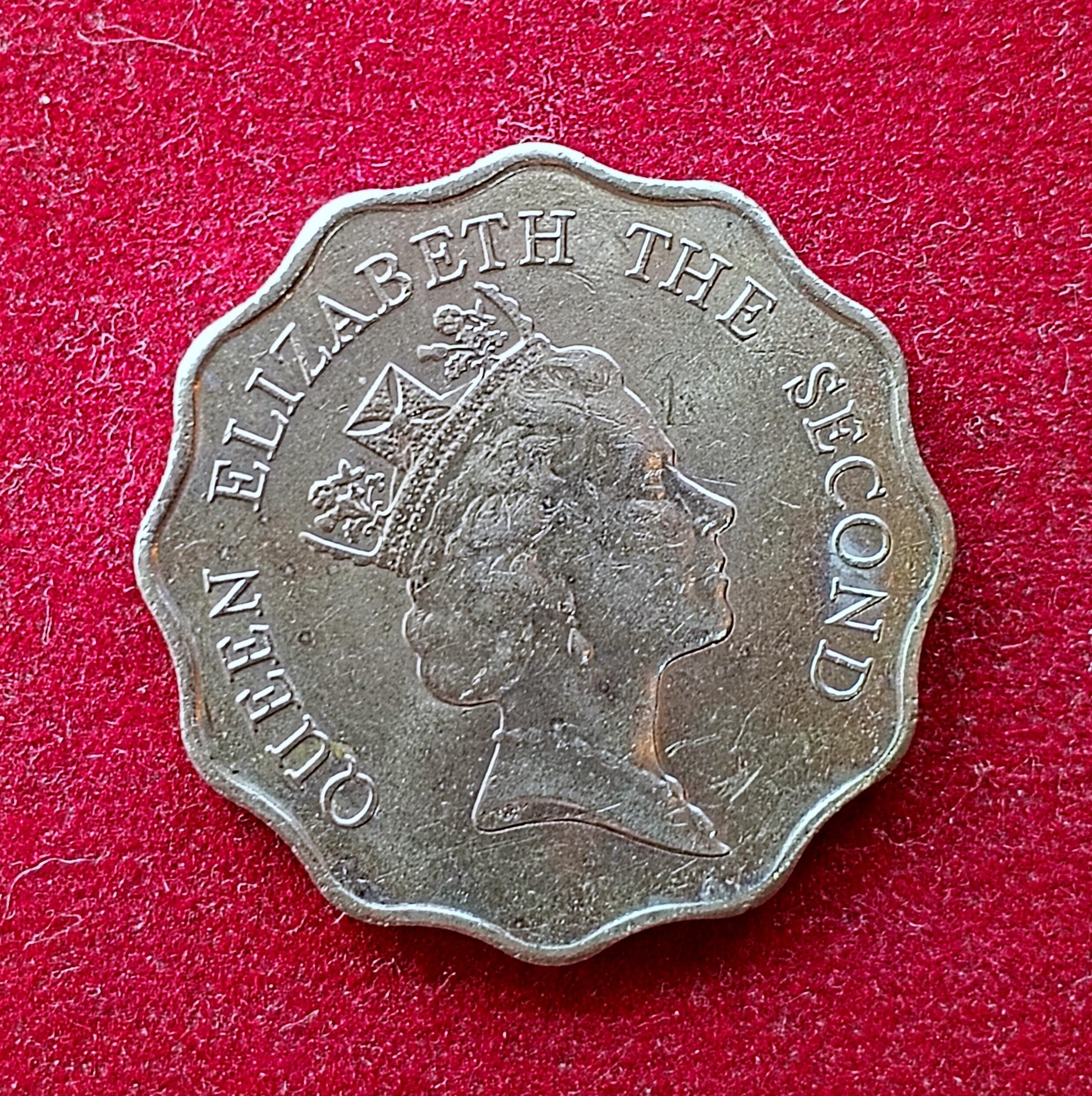 Hong Kong 2 Dollar Elizabeth II 1989 Coin