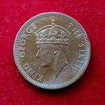 Hong Kong 50 Cents George VI 1951 Coin