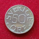 Sweden 50 Ore Carl XVI Gustaf 1984 Coin