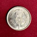 India 1 Rupees Jawaharlal Nehru 1989 Commemorative Coin (Mumbai Mint)