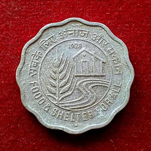 India 10 Paise FAO - Food and Shelter 1978 Commemorative Coin (Mumbai Mint)
