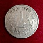India 1/2 Rupee 1955 Coin (Mumbai Mint)