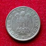 India 1/4 Rupee (Quarter rupee) 1950 Coin (Mumbai Mint)