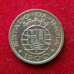 India Portuguese 1 Escudo 1958 Coin