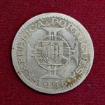 India Portuguese 1 Escudo 1958 Coin