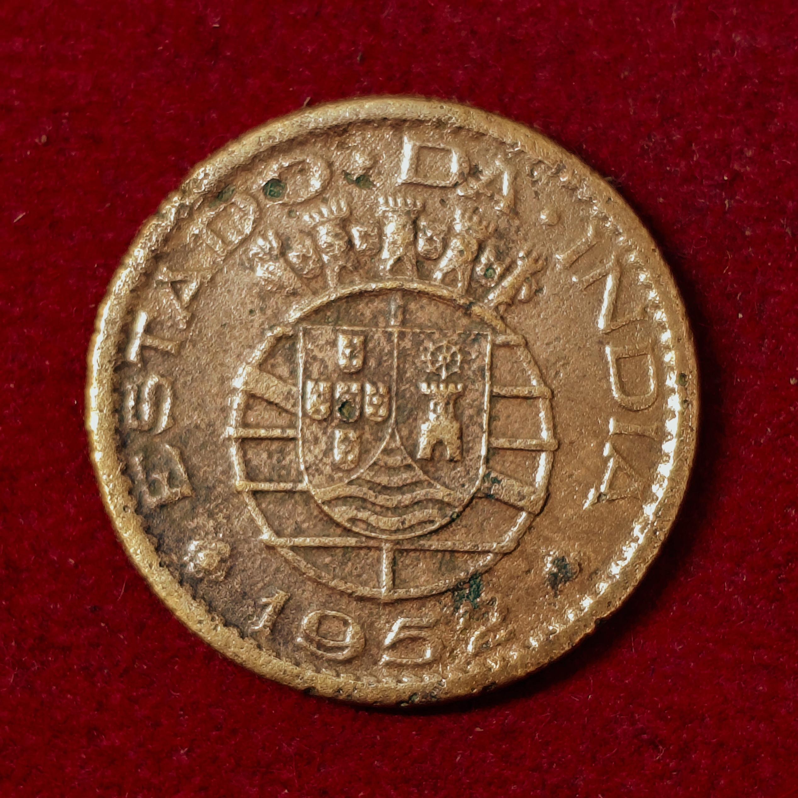 India Portuguese 1 Tanga 1952 Coin
