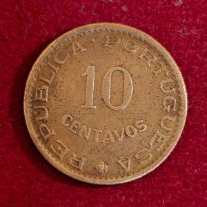India Portuguese 10 Centavos 1958 Coin