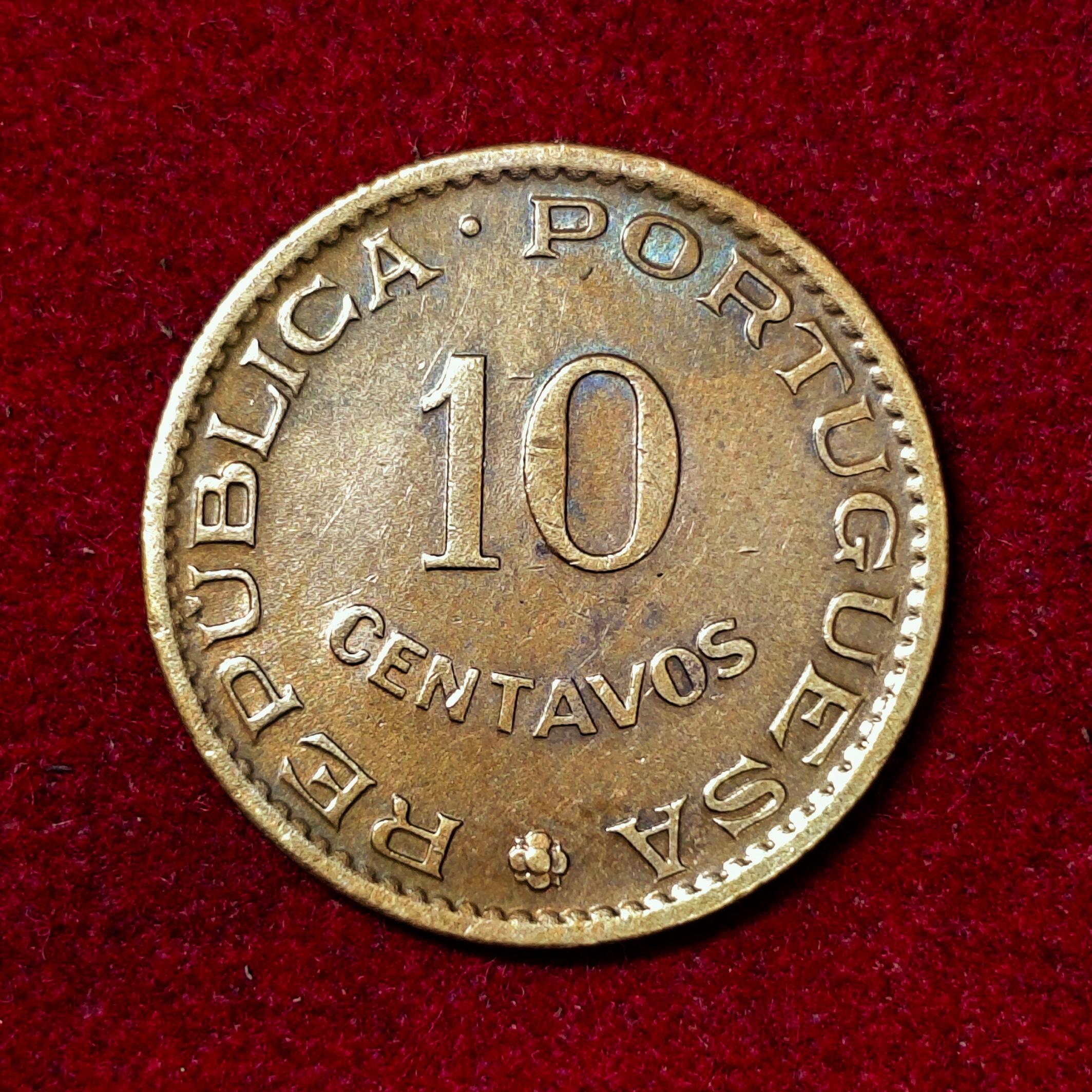 India Portuguese 10 Centavos 1958 Coin