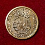 India Portuguese 10 Centavos 1958 Coin