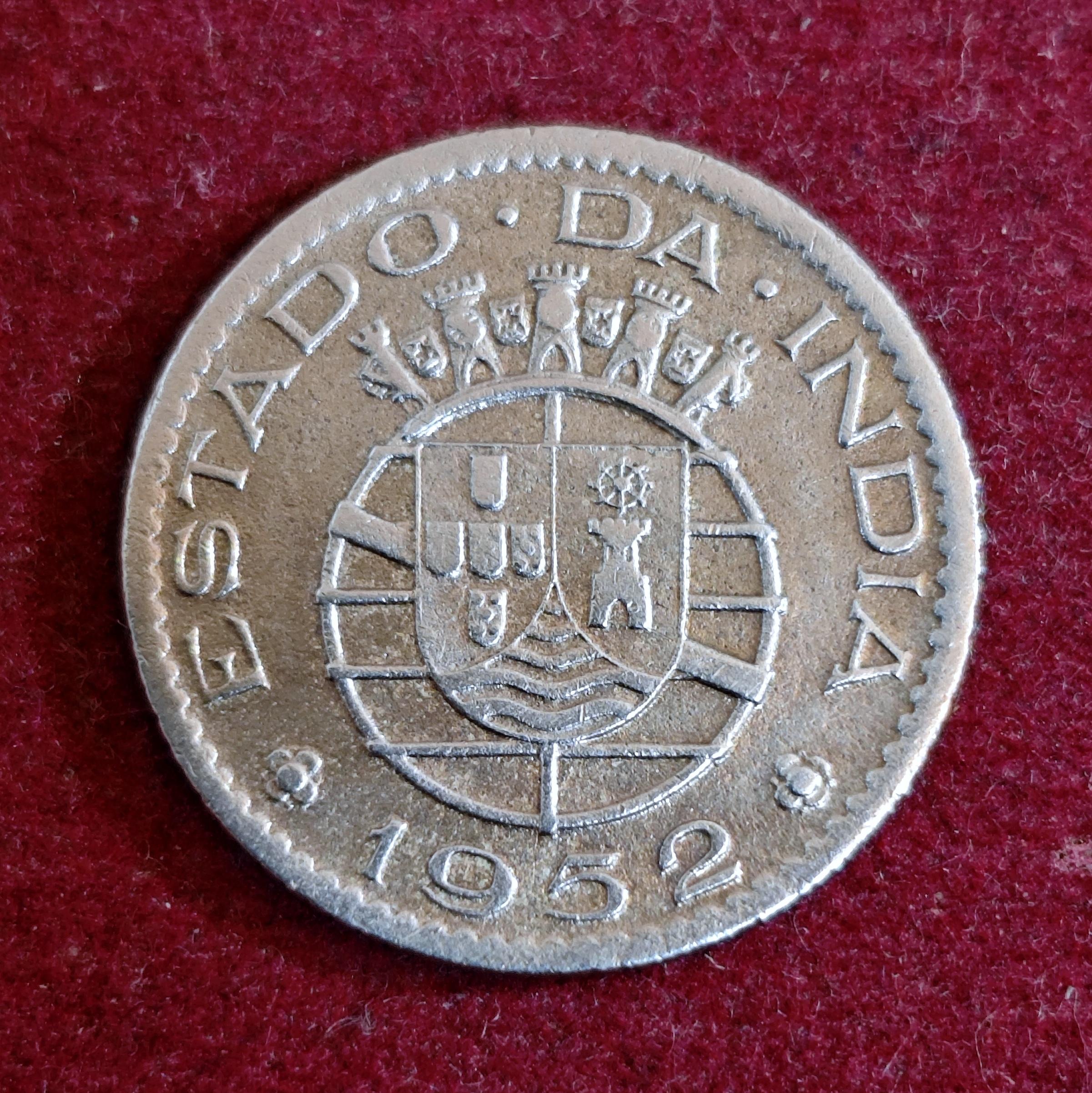 India – Portuguese 1/4 Rupia 1952 Coin