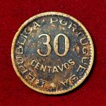 India Portuguese 30 Centavos 1958 Coin