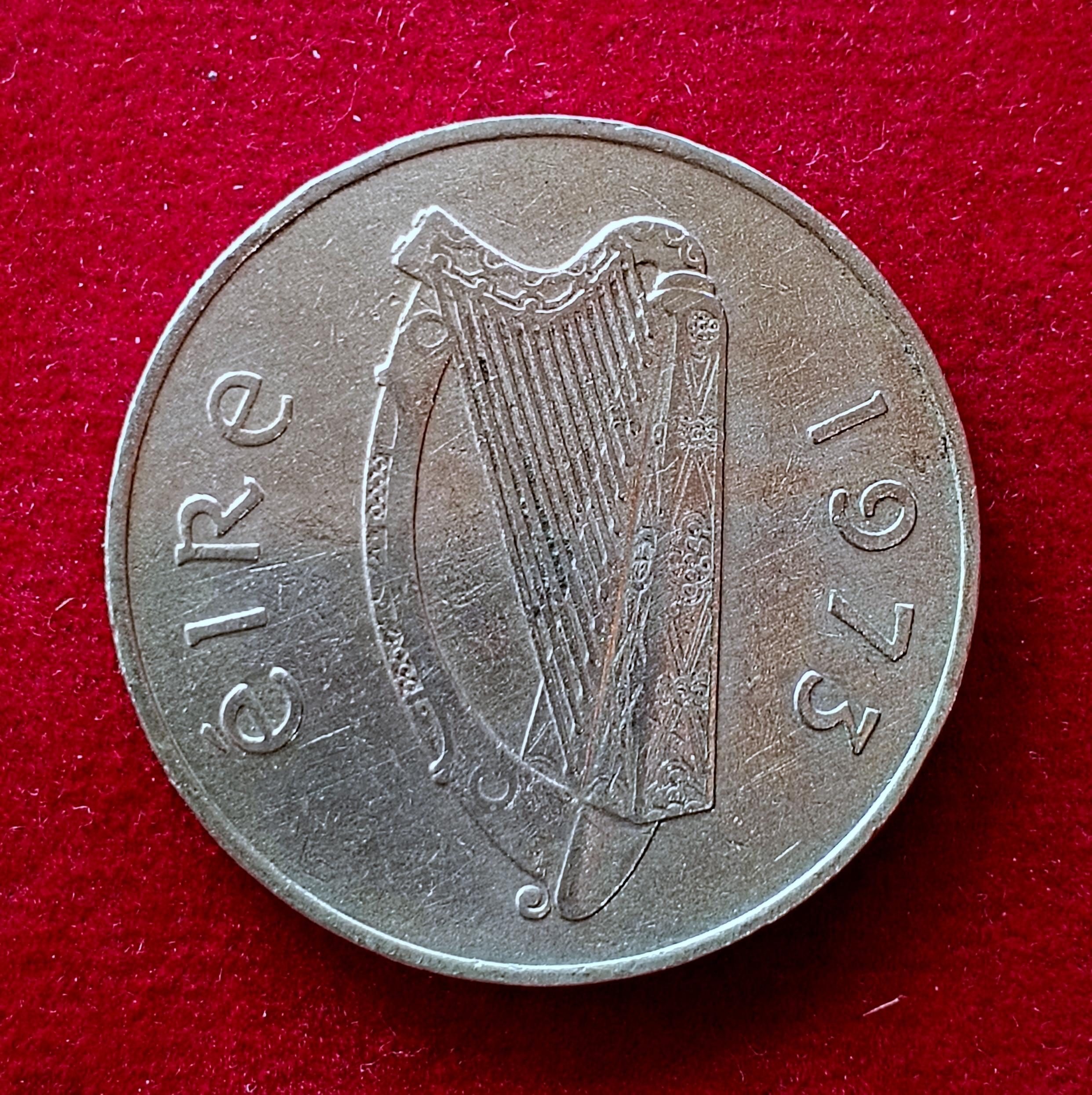 Ireland 10 Pence 1973 Coin