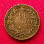 Italy 10 Centesimi - Umberto I 1894 Coin