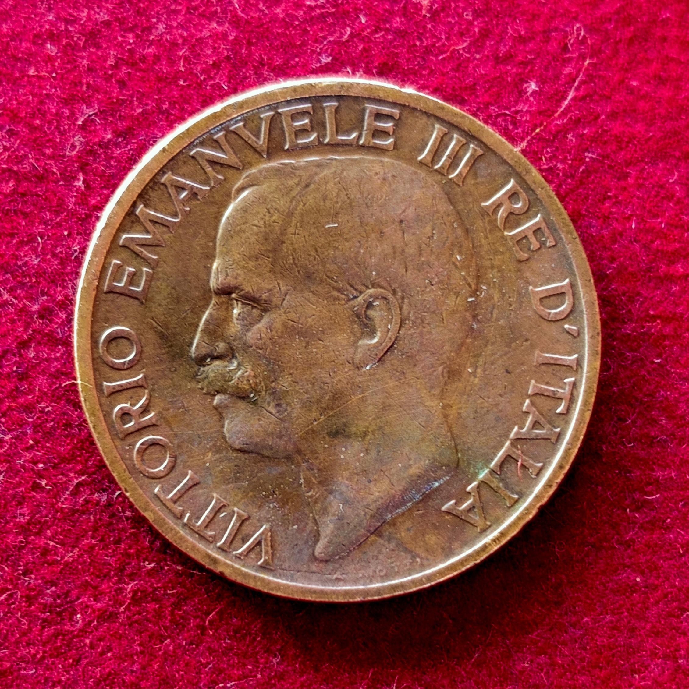 Italy 10 Centesimi Vittorio Emanuele III 1921 Coin