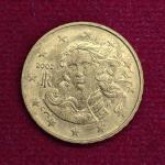 Italy 10 Euro Cent 2nd map 2002 Coin