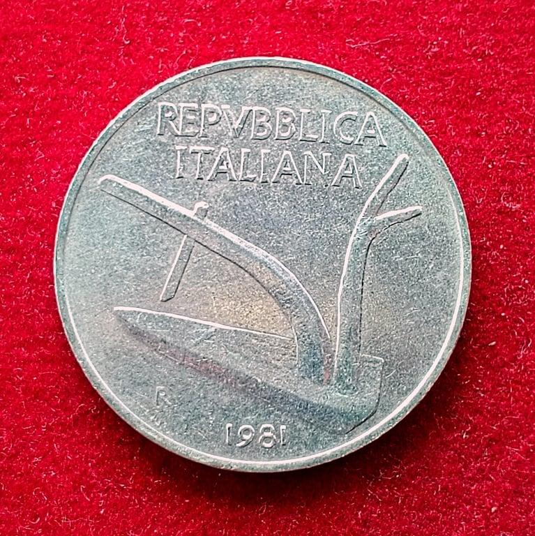 Italy 10 Lire 1981 Coin