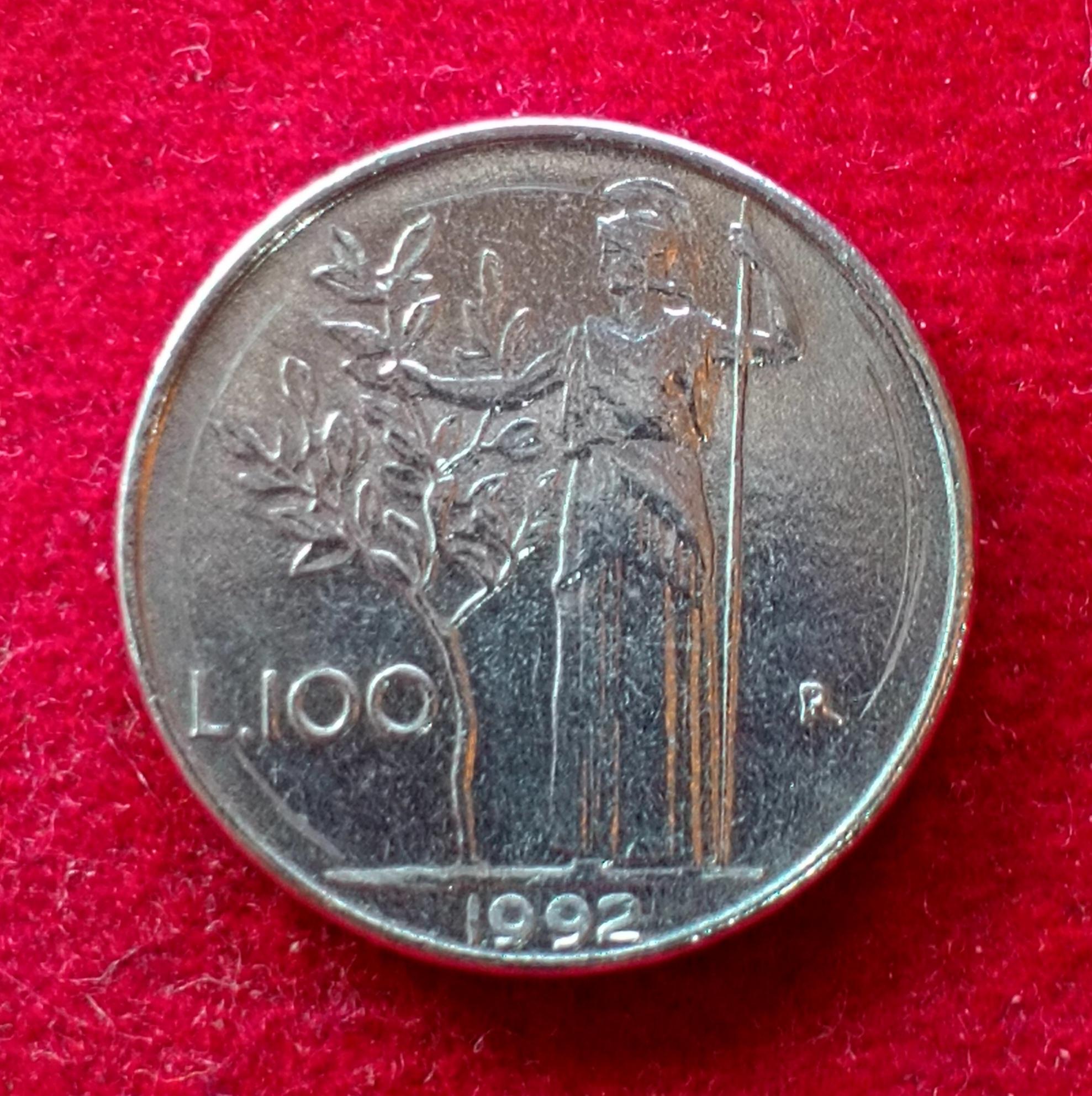 Italy 100 Lire 1992 Coin