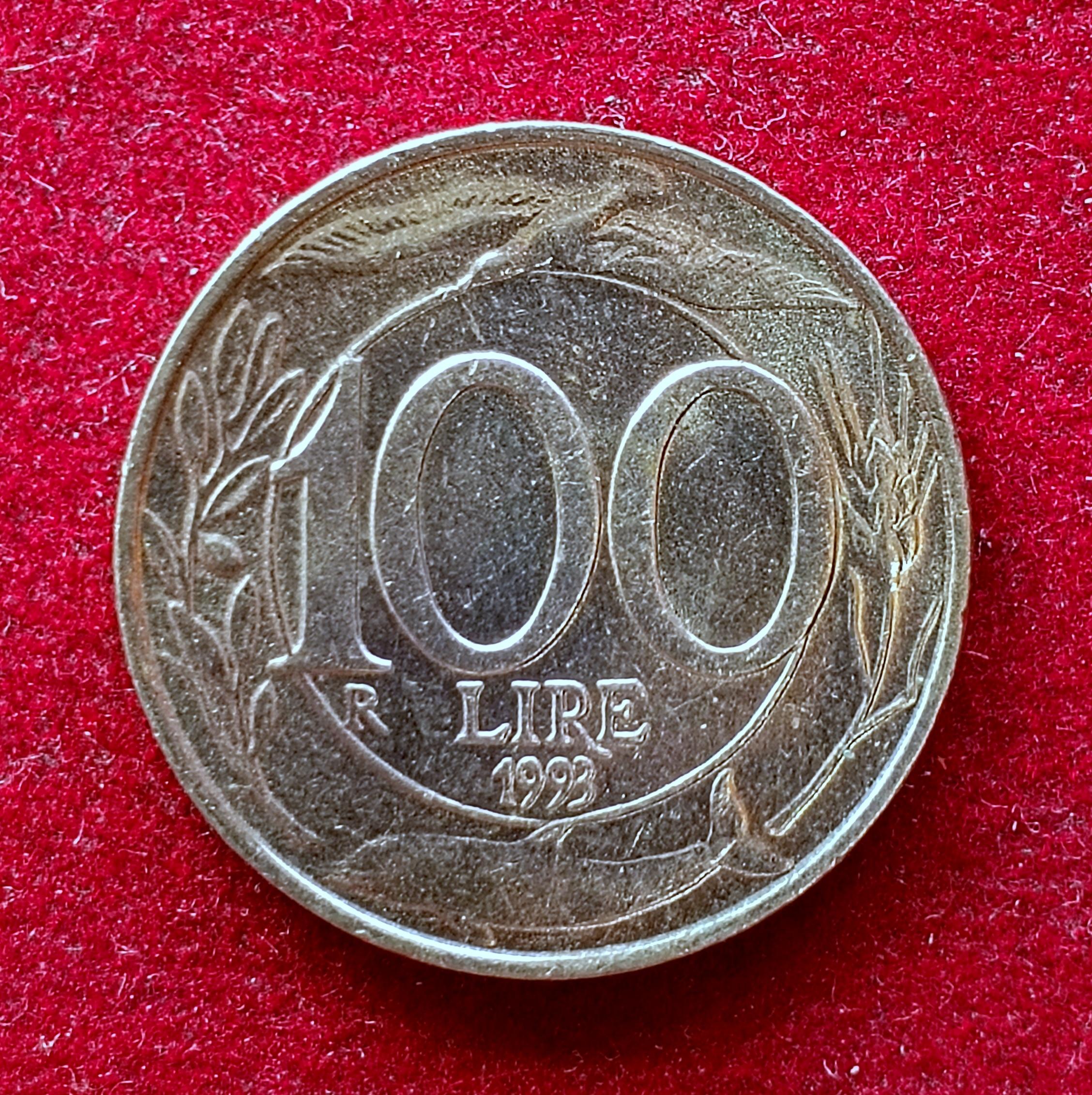 Italy 100 Lire 1993 Coin