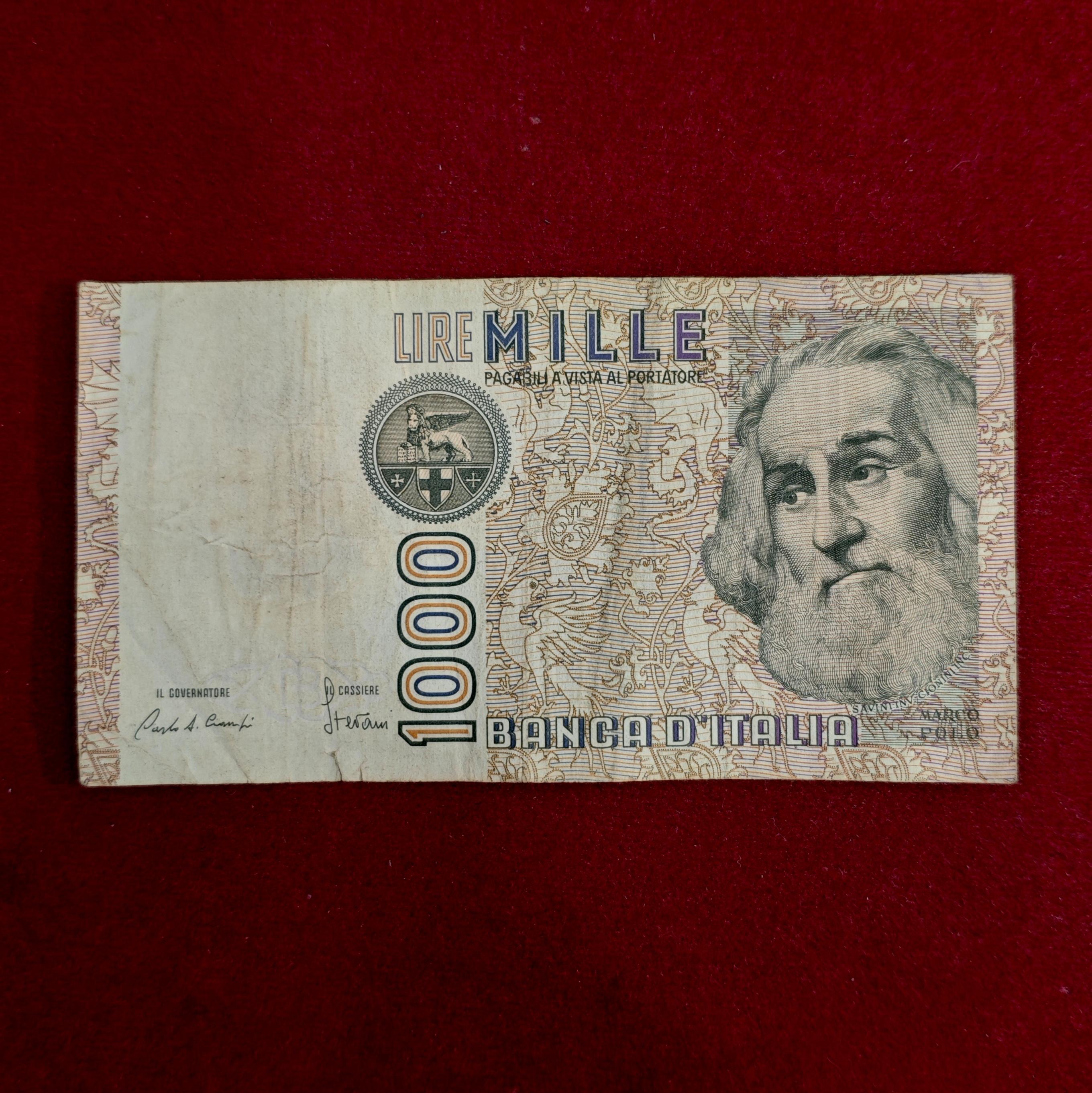 Italy 1000 Lire Marco Polo 1982 Banknote