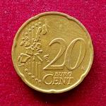 Italy 20 Euro Cent 1st map 2002 Coin