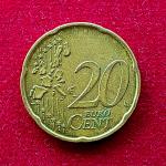 Italy 20 Euro Cent Boccionis sculpture Unique Forms in the Continuity of Space 2002 Coin