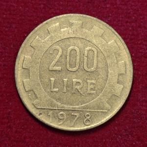 Italy 200 Lire 1978 Coin
