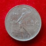 Italy 50 Lire 1967 Coin (Small Type)