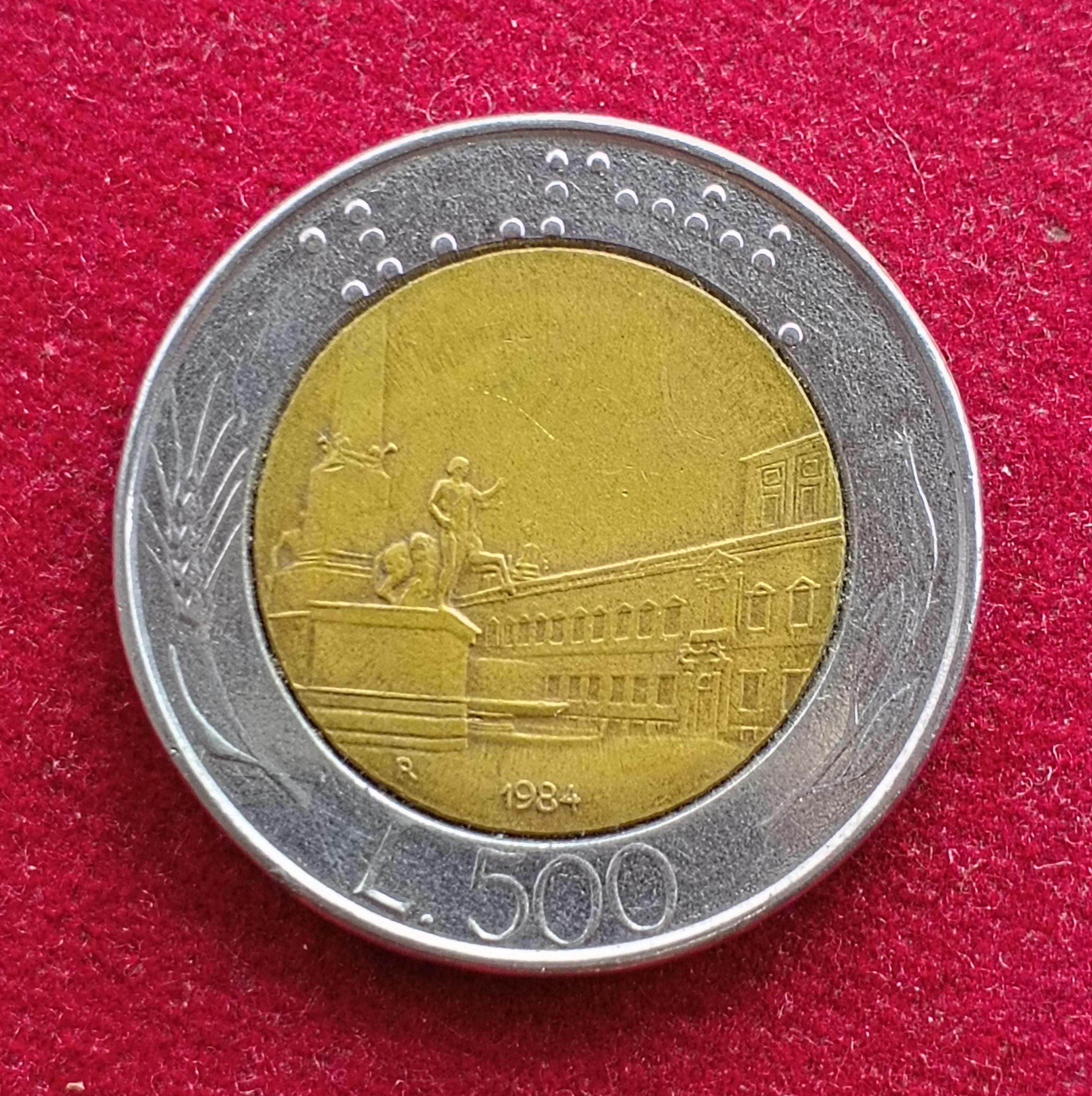 Italy 500 Lire 1984 Coin