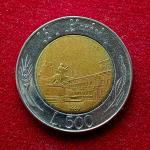 Italy 500 Lire 1989 Coin