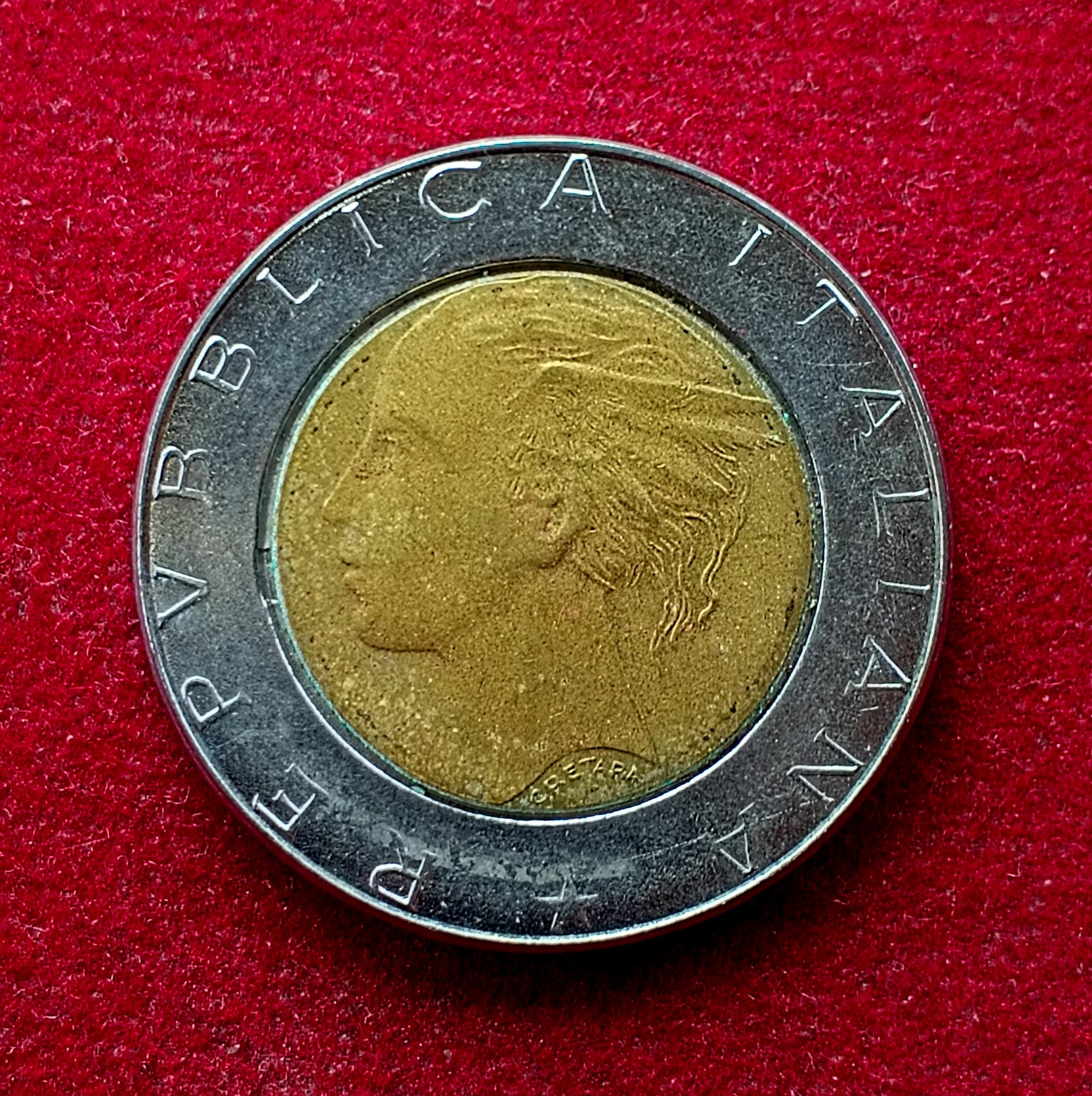 Italy 500 Lire 1989 Coin