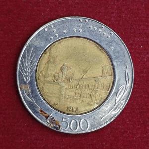 Italy 500 Lire 1992 Coin