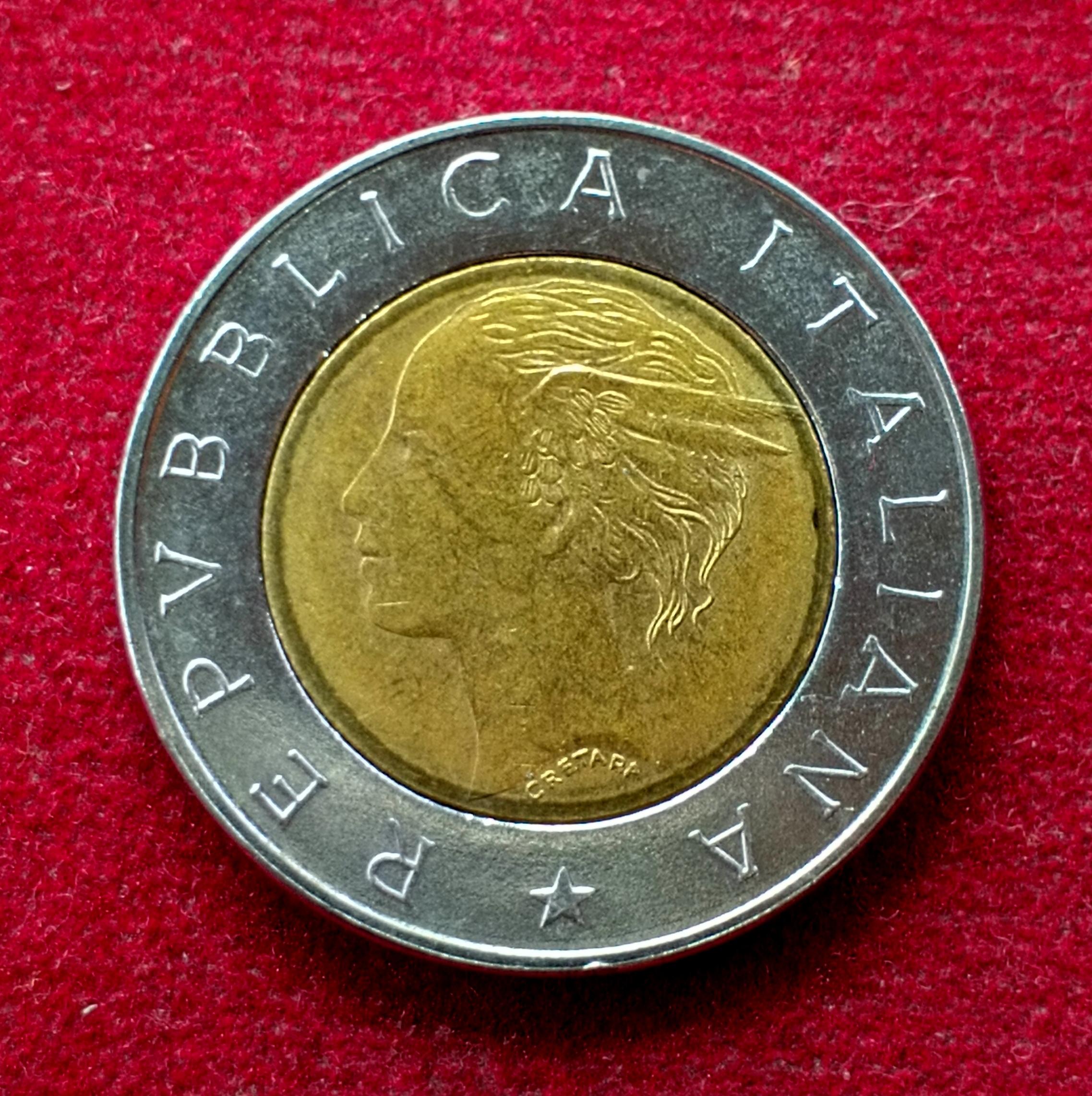Italy 500 Lire 1992 Coin