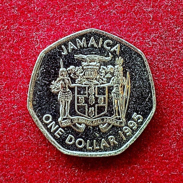 Jamaica 1 Dollar Heptagonal 1995 Coin