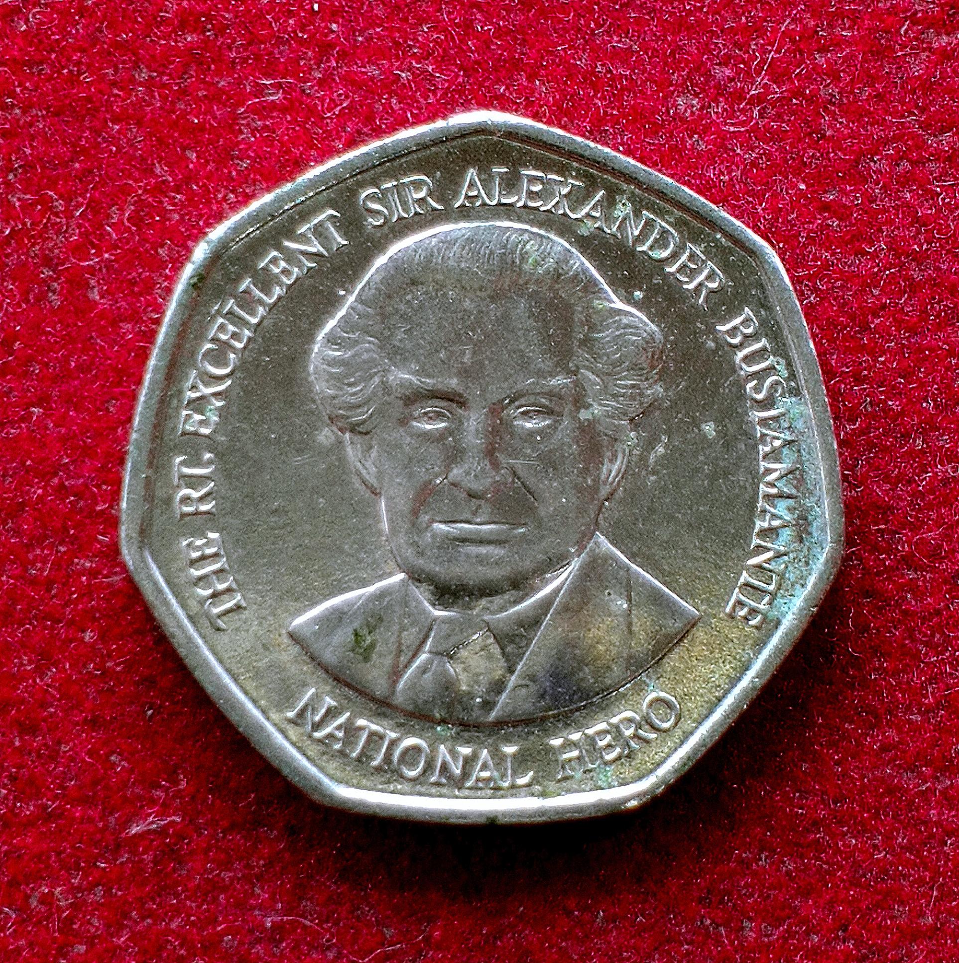 Jamaica 1 Dollar Heptagonal 1996 Coin