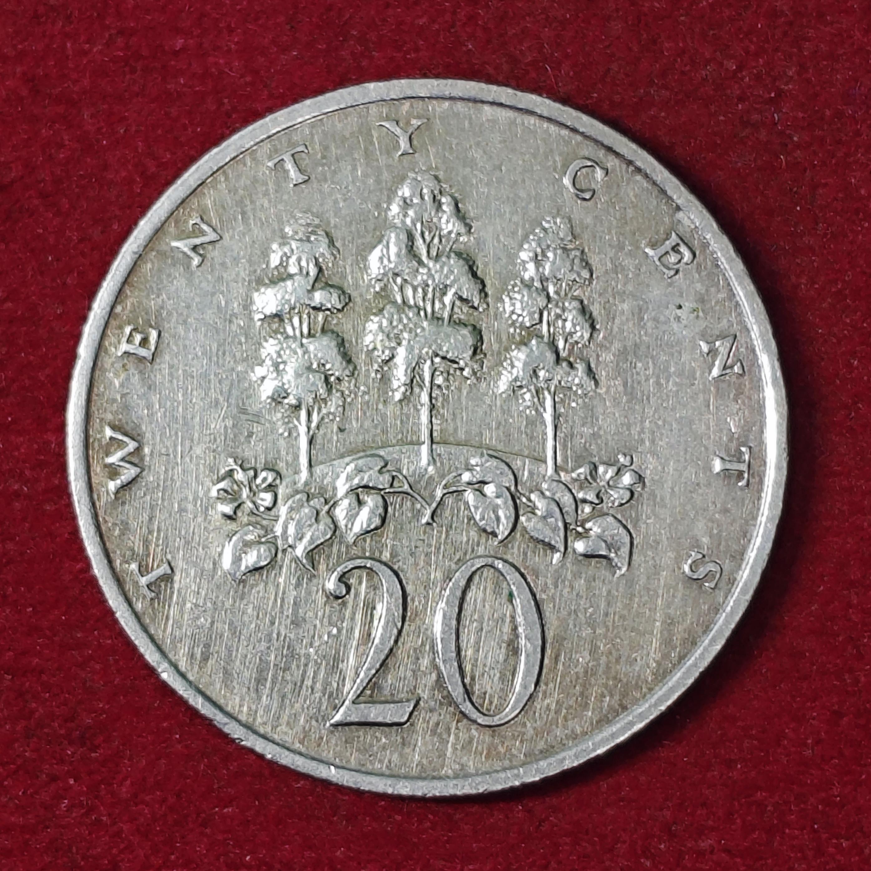Jamaica 20 Cents 1987 Coin
