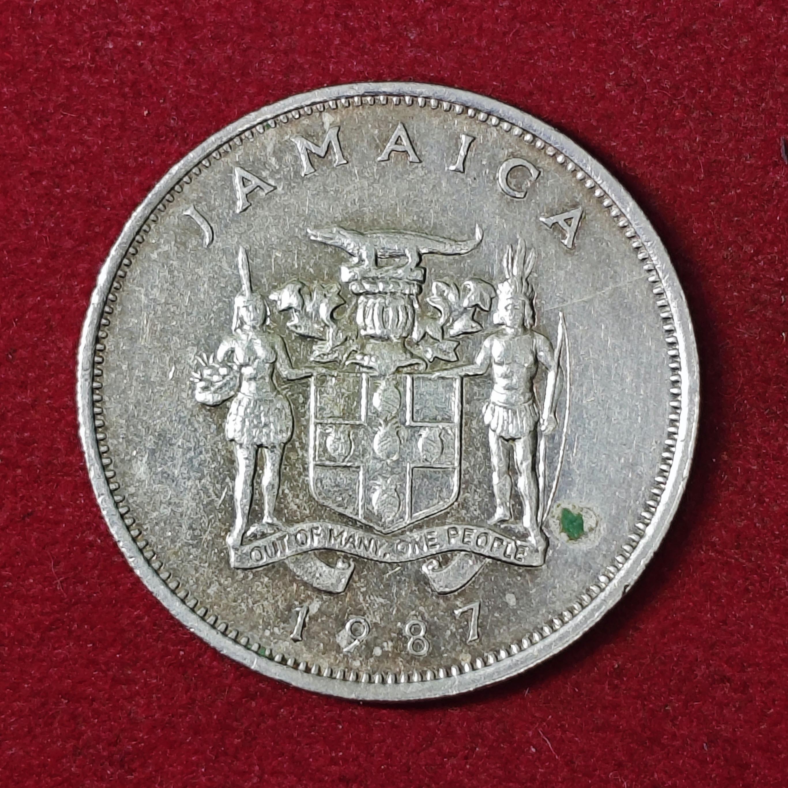 Jamaica 20 Cents 1987 Coin